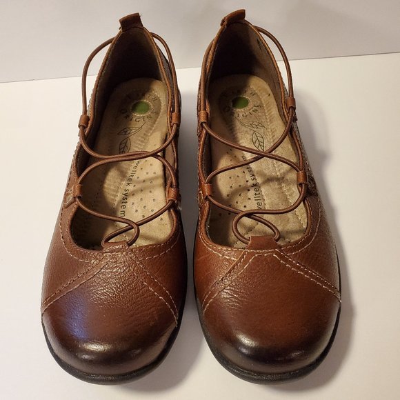 Earth Origins Shoes - Earth Origins Women's Brown Leather Shoes Size 8M